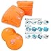 Inflatable Swimming Arm Bands + Float Suit Infant Toddlers Babies Kids Baby Boys Girls One Piece Swimsuit Buoyancy Sun Protection (One suit + one pair of float arm bands, 18-24 Months Old)