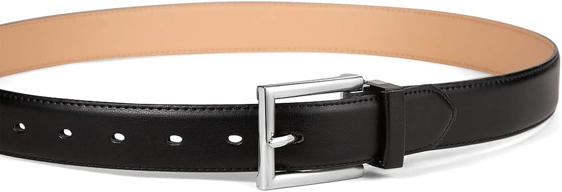 Mens Belt, Bulliant Genuine Leather Belt Adjustable for Men's Dress Jeans Golf Belt, Trim For Any Length at  Men’s Clothing store
