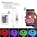 ALED LIGHT Bluetooth LED Strip Lights, 5050 16.4ft/5 Meter Led Lights with Smart-Phone APP Control,IR Remote Control,Waterproof LED Lights Strip for Bedroom,Kitchen,Christmas