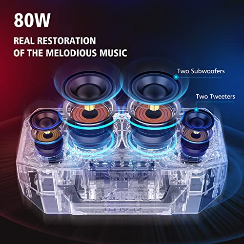 ZEALOT Bluetooth Speaker, 80W Speakers Bluetooth Wireless with Dual