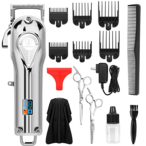 Ceenwes Hair Clippers Full Metal for Men LED Display Barber Clippers