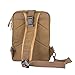 OXA Multi-pocket Fashion Vintage Cotton Canvas Sling Backpack Messenger Bag Ipad Bag Shoulder Backpack Crossbody Chest Satchel Travel Bag for Men and Women Brown