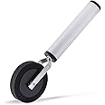 NEWISHTOOL Thin Sponge Roller Vinyl Application Tool, 12mm Wide Single Wheel with Aluminum Handle Soft Foam Seam Roller Tool for Wrapping Film to Hard to Reach Areas Car Details Edge Line Corner Gap