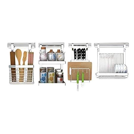 yuqin Organizador de Nevera, Plato Bastidor de Cocina Acero ...