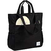 VASCHY Beach Tote Bag for Women, Lightweight Water Resistant Fold-able Large Pool Tote Bag w Zipper for Vocation