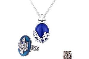 HJYZY 12 pcs The Vampire Diaries Daywalking Katherine Sapphire Crystal Pendant Necklaces Sticker Stefan Inspired Family Signet Crest Daylight Ring Set