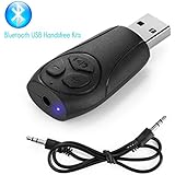 TEQStone,USB Bluetooth Receiver, Bluetooth Audio Stereo Receiver ,Universal Fit for Car AUX in Home and outdoor, USB port ,card reader ,MP3 decoding