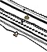 Backgarden Set of 9 Black Choker Necklace Set Stretch Velvet Classic Gothic Tattoo Lace Choker Necklaces for Women Girls Teens