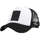 Flipper Thuglife Trucker Hat Snapback Mesh Baseball Cap with 3D Rubber Logo Patch, Adjustable for Men & Women