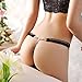 Panties,BeautyVan Fashion Design Beautiful Women Lace V-String Briefs Panties Thongs G-string Underwear (Black)