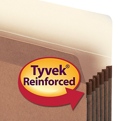 Smead File Pocket, Straight-Cut Tab, 5-1/4" Expansion, Letter Size, Redrope, 10 per Box, 3 Boxes, 30 Total (73234) - Thumbnail 3