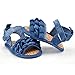 Weixinbuy Newborn Infant Toddler Girls Wrinkles Antislip Crib Shoes Sandals,Blue,6-12 Months