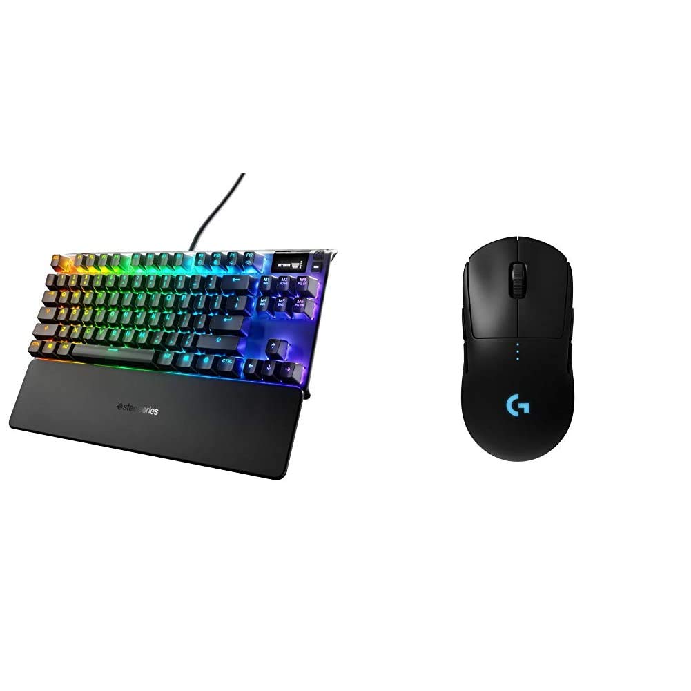 Buy SteelSeries Apex Pro TKL Mechanical Gaming Keyboard & Logitech G Pro Wireless Gaming Mouse