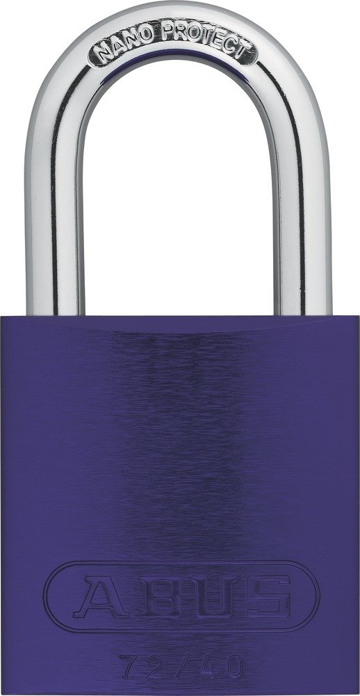 ABUS Padlock 72/40 - Lightweight Titanium Material with high Corrosion Protection - Including 2 Keys - Security Level 6 - Purple — image 1