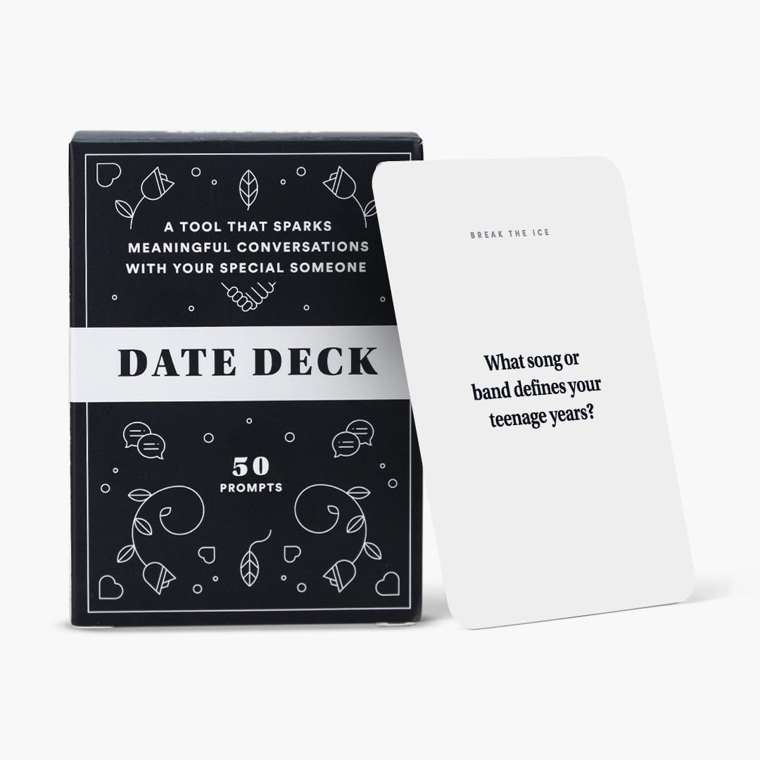 BestSelf Co. Date Deck Exciting, Engaging, and Though-Provoking Conversation Prompts Perfect for Unlocking Connection, Intimacy and Meaningful Discussion — 50 Cards