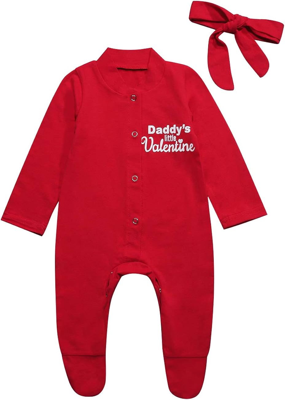 valentines day romper baby