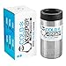 ColdKeeper Double Insulated Personal Beverage Cooler Can - Fits All Standard 16oz Cans (16oz Compatible, Stainless Steel)