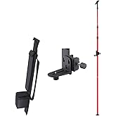 Firecore 13 Ft./4m Telescoping Pole with 1/4-Inch by 20-Inch Laser Mount, Adjustable Laser Level Mounting Pole for Rotary and