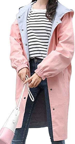 Amazon Heaven Days ヘブンデイズ スプリングコート フーデットコート リバーシブル 春秋 コート ジャケット アウター ミドル丈 ロゴ フード付き レディース 03c0109 コート ジャケット 通販