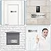 No Soliciting Sign for House, Metal Self-Adhesive Signs for Door Wall, Aluminum Soliciting Signboard for Business Office Home (4 Pack, 7×2 inches)