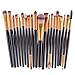 Buytra 20-Piece Makeup Brush Set with 1 Piece Makeup Brush Cleaner Egg Scrubber Board