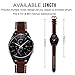 Valkit Compatible Gear Sport/Gear S2 Classic Bands Genuine Leather Watch Band Bracelet Strap with Stainless Steel Clasp Replacement for Gear Sport SM-R600/Gear S2 Classic (SM-R732/735), Coffee