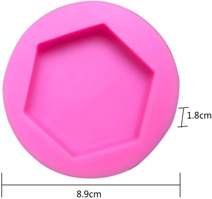 Silicone Mould DIY Stone Plaster Mold Car Decoration Hexagonal Fruit Plates Concrete Dish Aroma Stone Handmade Crafts