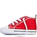 Converse CT Baby Boys First Star Leather High Top Sneaker, White, 3 Infant