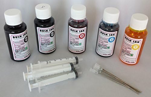 5 Kit Colour Solvent DYE Refill for Cartridges PGI - 525/CLI - 526