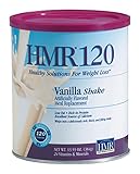 HMR 120 Vanilla Shake Meal Replacement Powder, 12g Protein, 120 Cal, Canister of 12 Servings