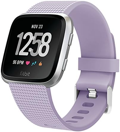 Hanlesi for Fitbit Versa Band,Silicone TPU Adjustable Waterproof Replacement Sport Band for Fitbit Versa Fitness Tracker Watch for Man Boy