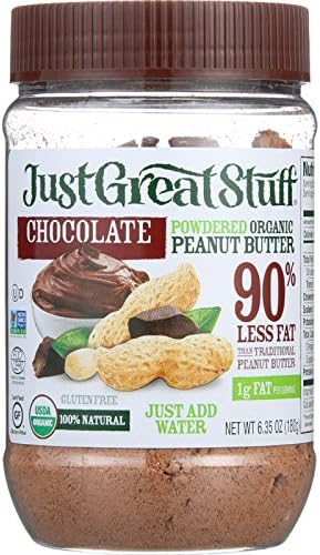 Just Great Stuff Powdered Chocolate Peanut Butter - 6.43 oz - Case of 12