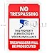 WALI Aluminum Sign for Home Business Security, Legend 