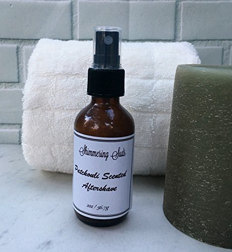 Patchouli Aftershave, Men's Aftershave, Aloe Aftershave, Vegan Aftershave, Handmade Aftershave, 2oz Amber Spray Bottle
