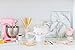 Sugar & Cloth Marble Melamine Mini Cupcake Trio Stand Set