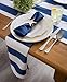 DII Cabana Stripe Dobby Tabletop Collection, Napkin Set, Navy 6 Piece