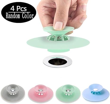 4 Pcs Tapón de Drenaje de Silicona,Tapón de Goma Universal Tapones de