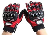 niceEshop Bicycle/Motorcycle Riding Protective Gloves Red L