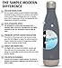 Simple Modern 17 Ounce Wave Water Bottle - Stainless Steel Double Wall Vacuum Insulated Reusable Leakproof -Slate