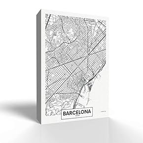 Canvas Wall Art-Barcelona-Canvas Prints Home Artwork Decoration for Living Room,Bedroom - 12x18 inches