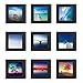 9PCs 4x4 Square Picture Frames Black Wood Instagram Photo Image fit Window 3.6 x 3.6 Wall Decoration