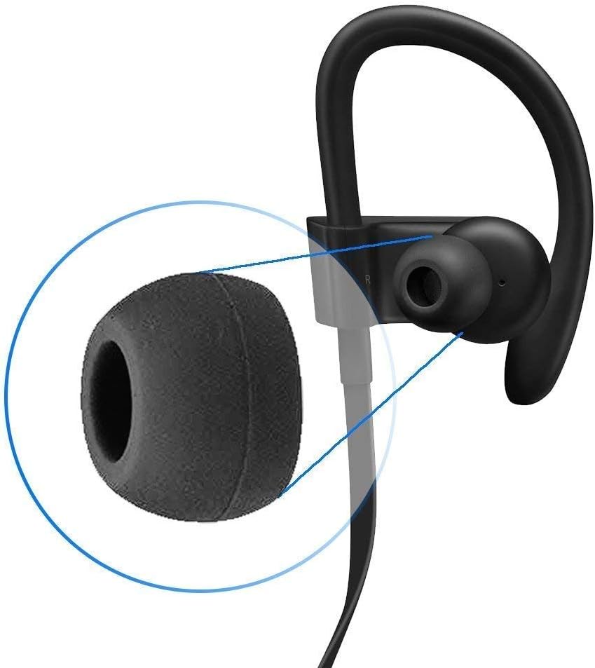 MMOBIEL Silicone Ear Tips Earbuds Set Compatible with Powerbeats 2/3 Monsterbeats Wireless Beats by Dre 4 works (Black) - Image 5
