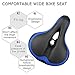 Bicycle Saddle Most Comfortable Bike Seat with Dual Shock Absorbing Ball Cushion Padded Bicycle Saddle for Men Women Replacement Bike Seat for MTB, Road Bike and Other Indoor Outdoor Bikes (large)thumb 4