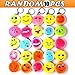 Squishy Emoji Keychain, Mini Soft Mochi Squishy Toys for Easter Theme Party Favors, 10PCS Random Fidget Keychain Decoration Toys for Easter Eggs