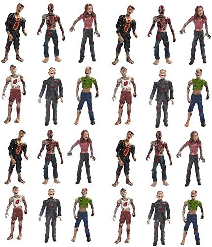 Ciofo Terror Corpse Action Figures Zobmies Vampire Set Kids Toys 24 Pcs (2 Dozen)