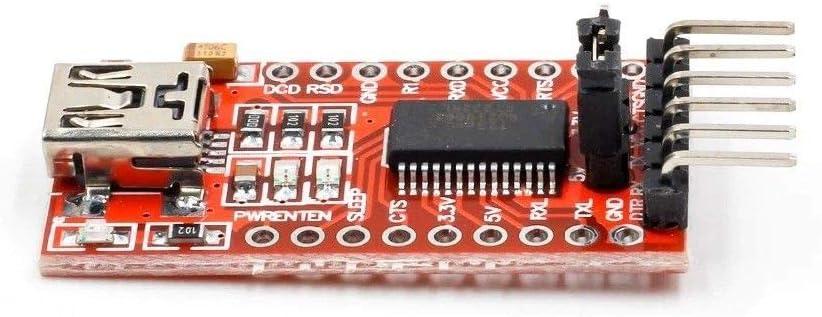 FTDI FT232RL USB to TTL Serial Converter Adapter Module 5V and 3.3V + Cable, 1, 1PCS - Image 3