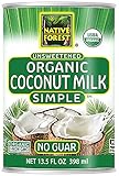 Native Forest Simple Organic Unsweetened Coconut Milk, 13.5 Fl Oz (Pack of 12)