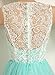 JY Women's Ruched Sleeveless Lace Short Party Dresses Evening Gowns
