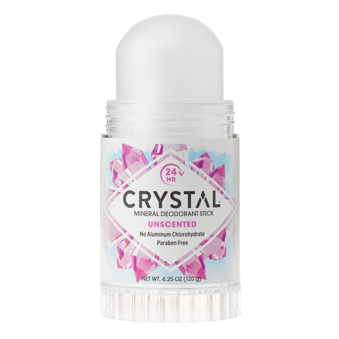 CRYSTAL Deodorant Crystal Body Deodorant Stick, (30003) Unscented 4.25