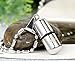 Flongo Pill Case Capsule Cross Medicine Keepsake Pendant Necklace Stainless Steel for Mens Womens, 22 inch Chain White
